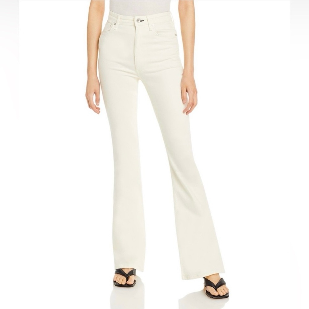 Rag & Bone Casey High-Rise Flare Jeans Ecru | NWT | Size 24